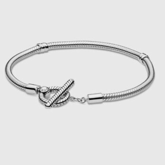 Pandora Jewelry - Pandora Moments T-Bar Snake Chain Bracelet